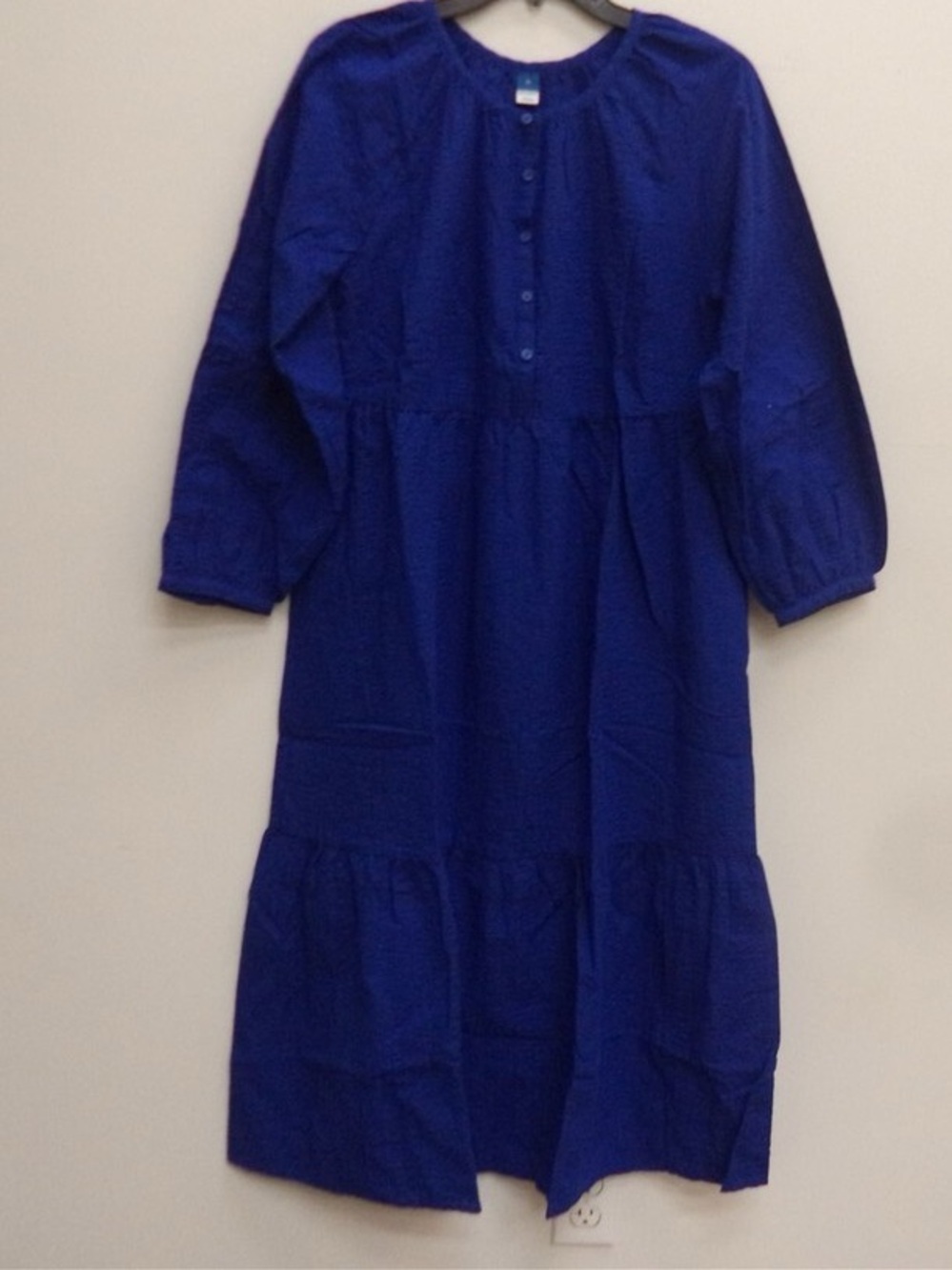 Old Navy Royal Blue Long Sleeve Tiered Maxi Dress - Picture 5 of 5